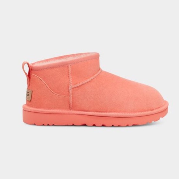 🆕UGG PEACH STARFISH PINK SIZE 9 CLASSIC ULTRA MINI BOOTS - Picture 6 of 7